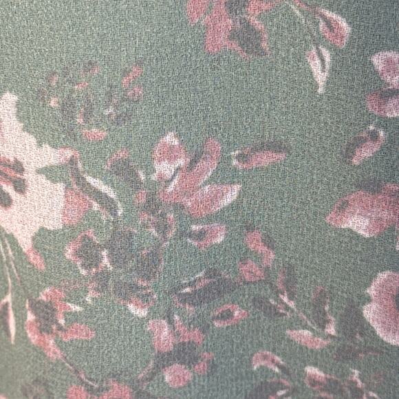 ANTHROPOLOGIE WAYF V-Neck Blouse Sz S Romantic Cottagecore Pastel Floral Print - Picture 6 of 13